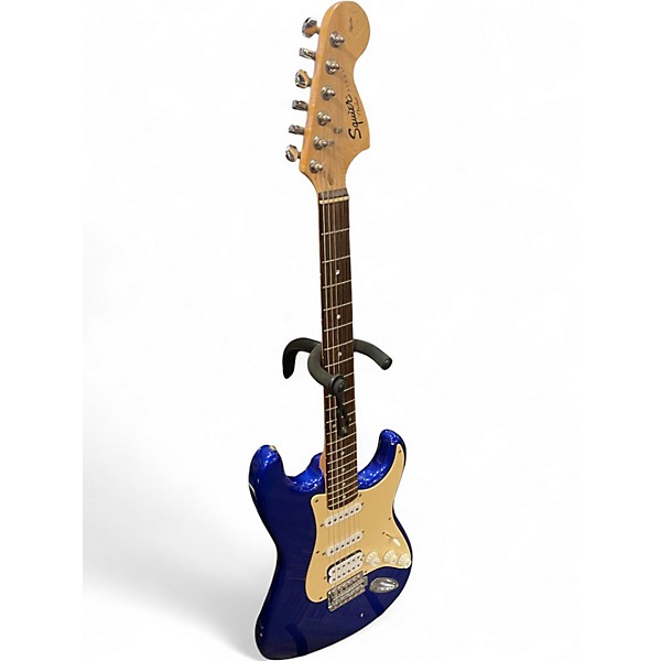 Used Squier Affinity Stratocaster Blue Solid Body Electric Guitar
