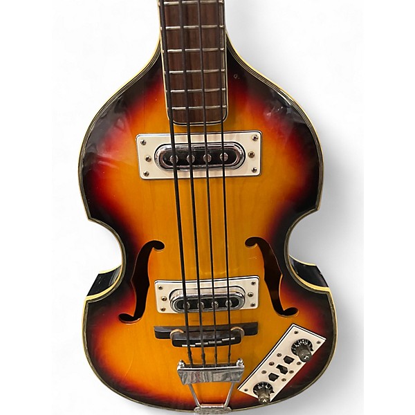 Used Greco violin bass 2 Tone Sunburst Electric Bass Guitar