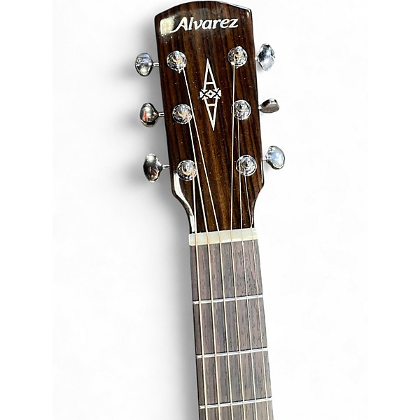 Used Alvarez MD70 HERRINGBONE Natural Acoustic Guitar