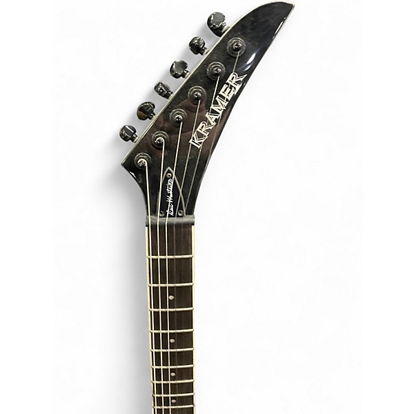 Used Kramer Dave mustaine vanguard  Silver Solid Body Electric Guitar