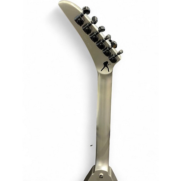 Used Kramer Dave mustaine vanguard  Silver Solid Body Electric Guitar