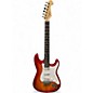 Used Indio DLX Plus Stratocaster 2 Color Sunburst Solid Body Electric Guitar thumbnail