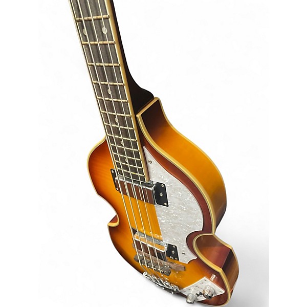 Used Rogue Violin bass 2 Color Sunburst Electric Bass Guitar