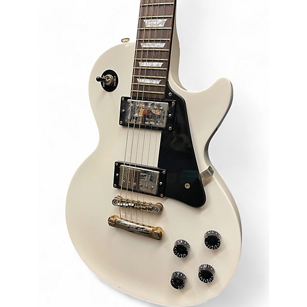 Used Epiphone Les Paul Studio Antique White Solid Body Electric Guitar