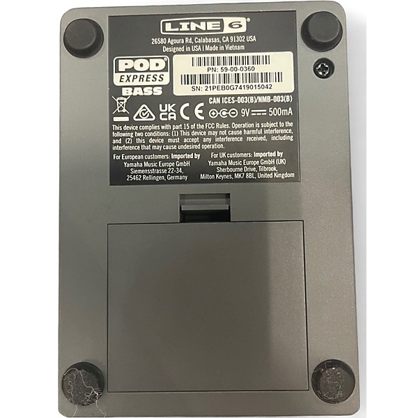 Used Line 6 Pod Express Bass Bass Effect Pedal