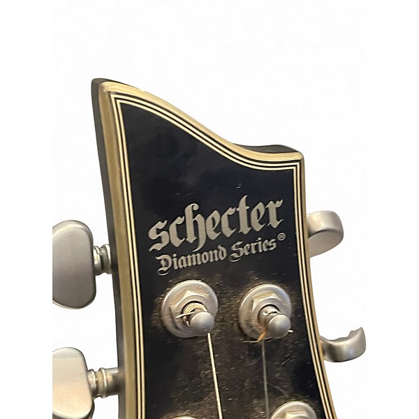 Used Schecter Guitar Research C1 Platinum Trans Black Solid Body Electric Guitar