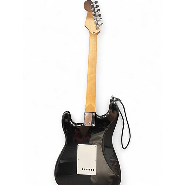 Used 2003 Starcaster by Fender Stratocaster Black Solid Body Electric Guitar