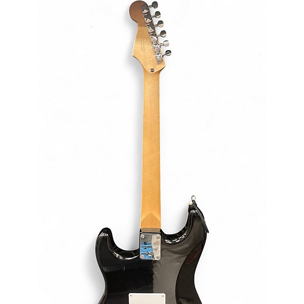 Used 2003 Starcaster by Fender Stratocaster Black Solid Body Electric Guitar