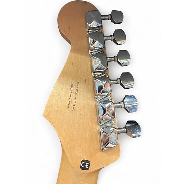 Used 2003 Starcaster by Fender Stratocaster Black Solid Body Electric Guitar