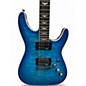 Used Schecter Guitar Research Omen Extreme 6 Blue Solid Body Electric Guitar