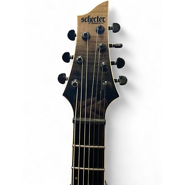 Used Schecter Guitar Research C7 SLS ELITE BLACK TO GRAY FADE Solid Body Electric Guitar