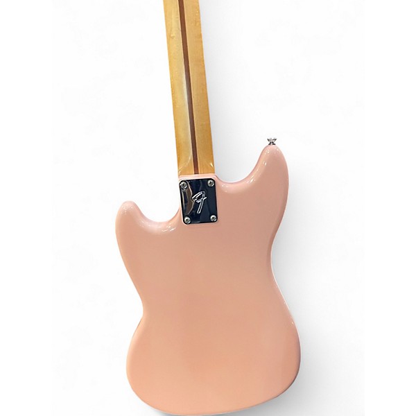 Used Fender Limited Edition Player Mustang Bass PJ Shell Pink Electric Bass Guitar