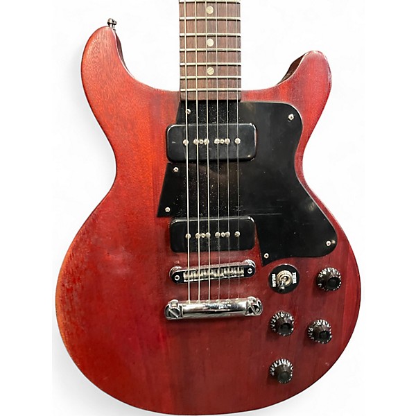 Used Gibson Les Paul Special Tribute DC Worn Cherry Solid Body Electric Guitar