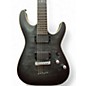 Used Schecter Guitar Research C1 Platinum Trans Black Solid Body Electric Guitar