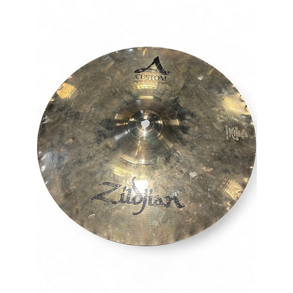 Used Zildjian 14in A Custom Mastersound Hi Hat Pair Cymbal