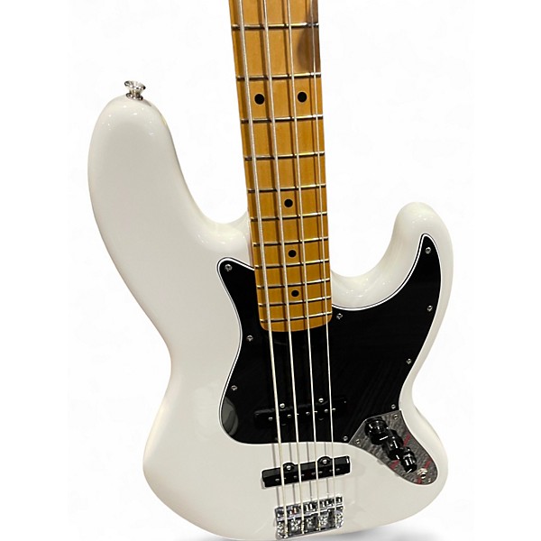 Used Fender Standard Jazz Bass WHITE Electric Bass Guitar