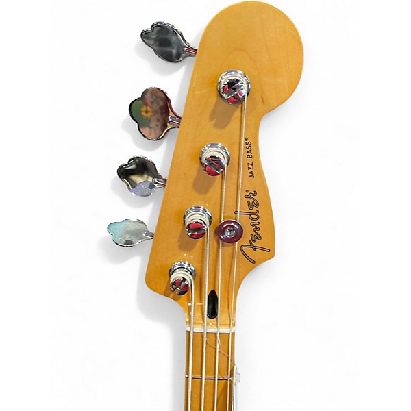 Used Fender Standard Jazz Bass WHITE Electric Bass Guitar