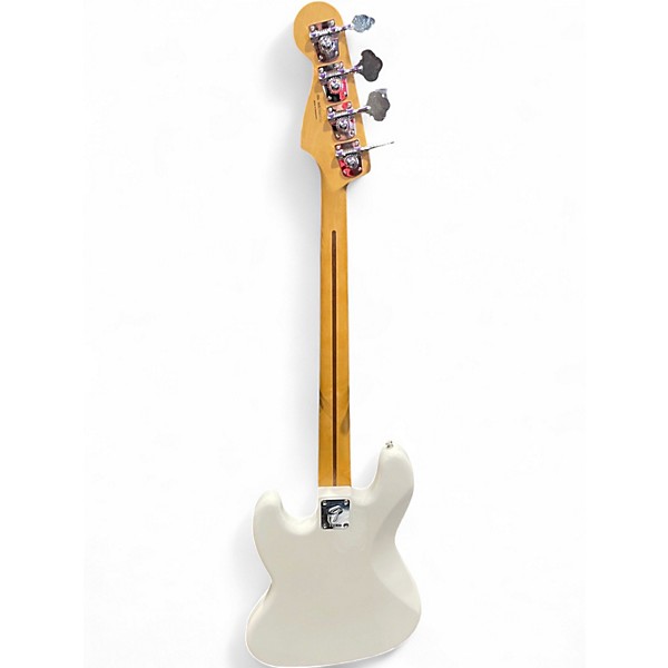 Used Fender Standard Jazz Bass WHITE Electric Bass Guitar