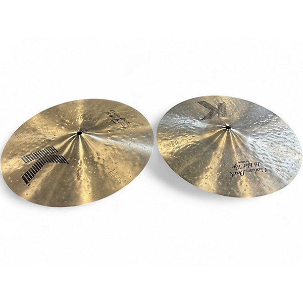 Used Zildjian 14in K Custom Dark Hi Hat Pair Cymbal