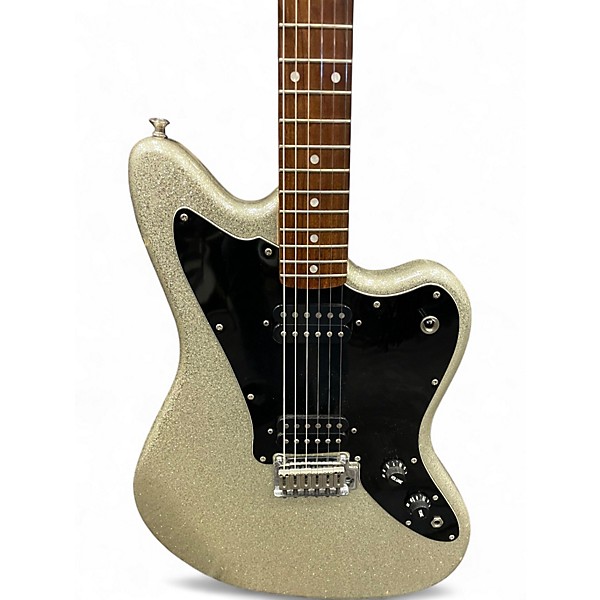 Used Squier JAGMASTER Silver Sparkle Solid Body Electric Guitar