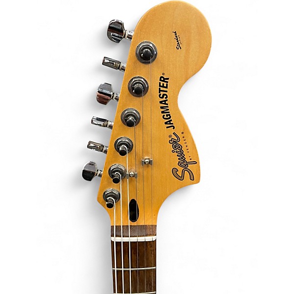 Used Squier JAGMASTER Silver Sparkle Solid Body Electric Guitar