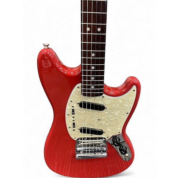 Used 2004 Fender CIJ MUSTANG RED Solid Body Electric Guitar