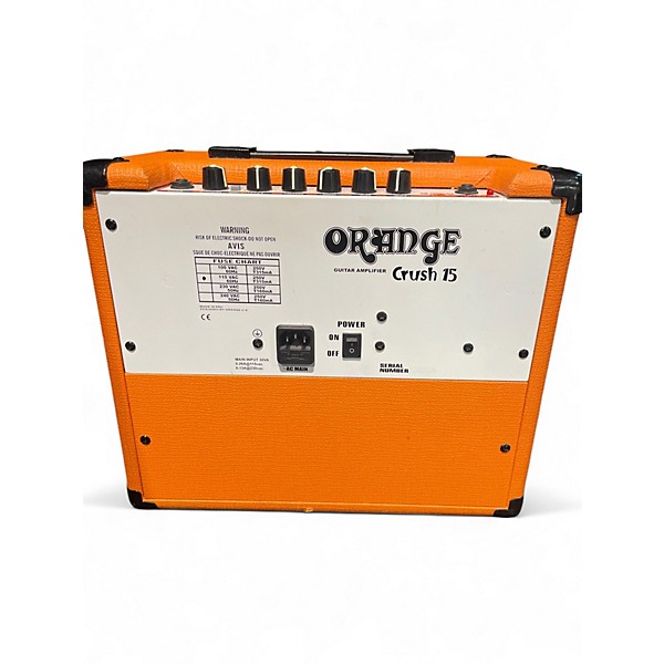 Used Orange Amplifiers Crush 15 Guitar Combo Amp