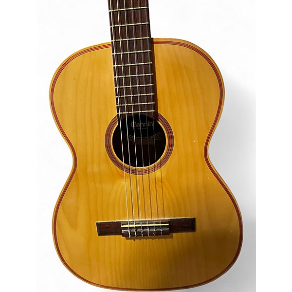 Used 1970s Giannini AWN 20 Natural Classical Acoustic Guitar