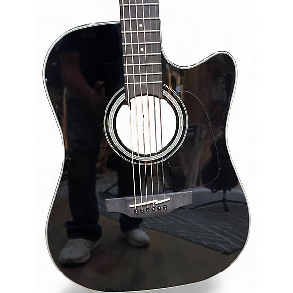 Used Takamine GD30CE Black Acoustic Electric Guitar