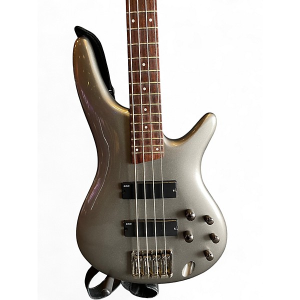 Used Ibanez SR300 Metallic Gray Electric Bass Guitar