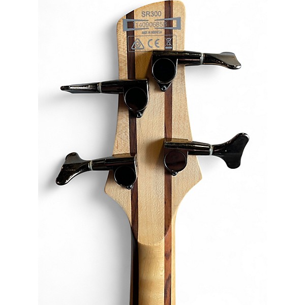 Used Ibanez SR300 Metallic Gray Electric Bass Guitar