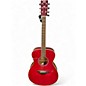 Used Yamaha FS-TA Crimson Red Trans Acoustic Electric Guitar