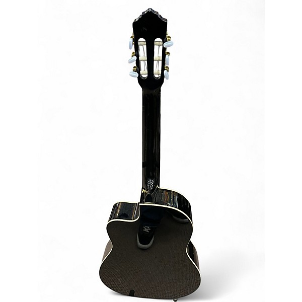 Used Ortega Family Series Pro RCE141BK Black Classical Acoustic Electric Guitar