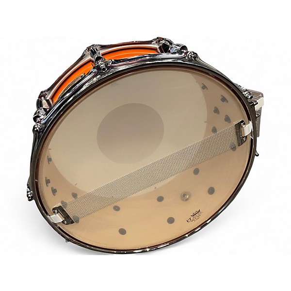 Used Yamaha 14X5.5 Stage Custom Snare Orange Drum