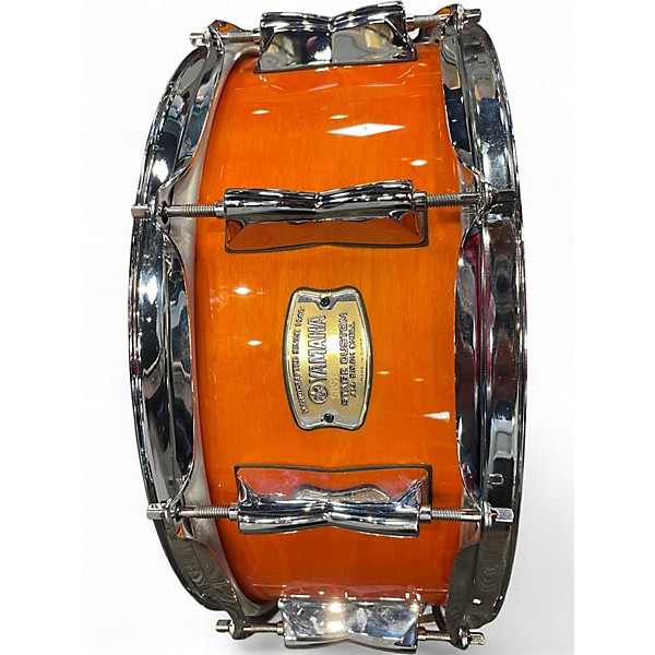 Used Yamaha 14X5.5 Stage Custom Snare Orange Drum