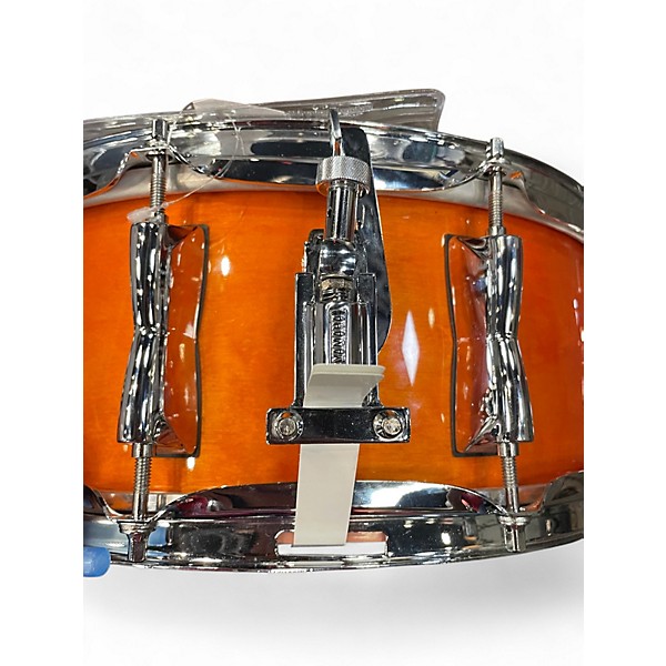 Used Yamaha 14X5.5 Stage Custom Snare Orange Drum