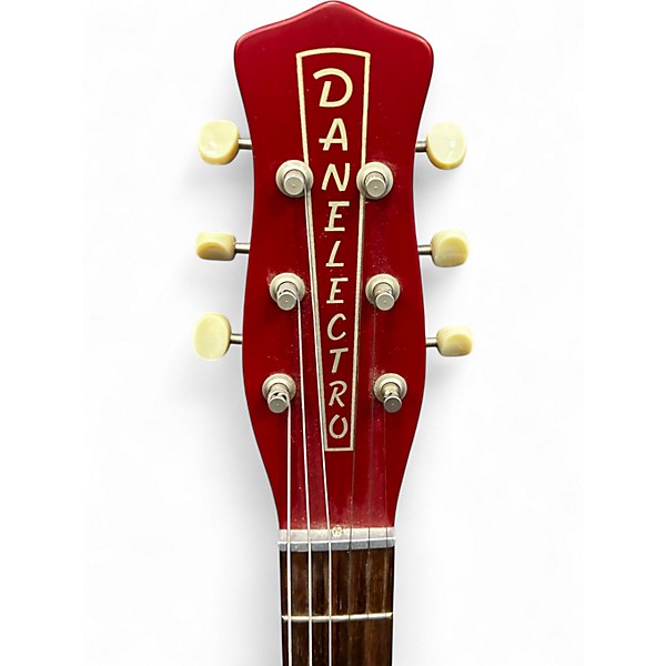 Used Danelectro SINGLE CUT RED Solid Body Electric Guitar