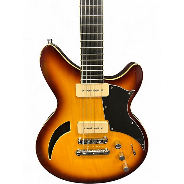 Used Agile Harm burst Hollow Body Electric Guitar