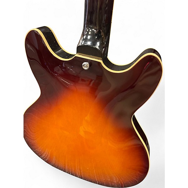 Used Grote SEMI HOLLOW DC Antique Burst Solid Body Electric Guitar