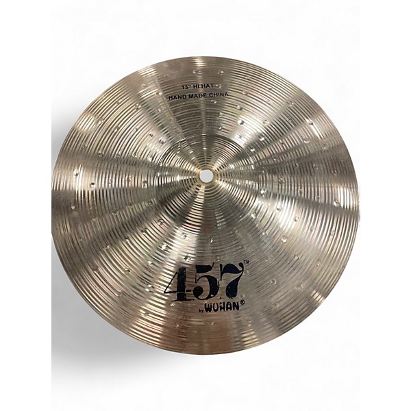 Used Wuhan Cymbals & Gongs 13in 457 Hi Hat Pair Cymbal