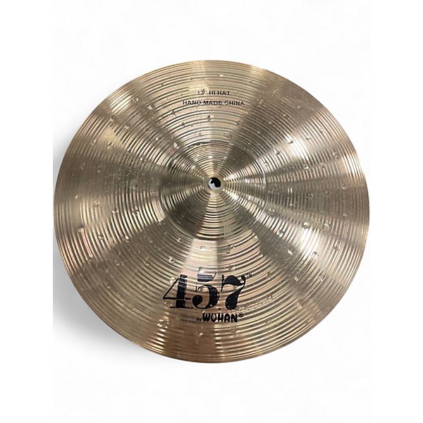 Used Wuhan Cymbals & Gongs 13in 457 Hi Hat Pair Cymbal