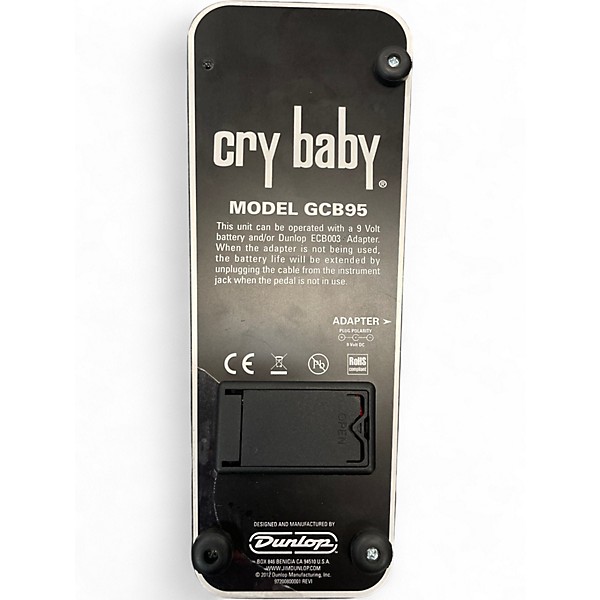Used Dunlop GCB95 Original Crybaby Wah Effect Pedal