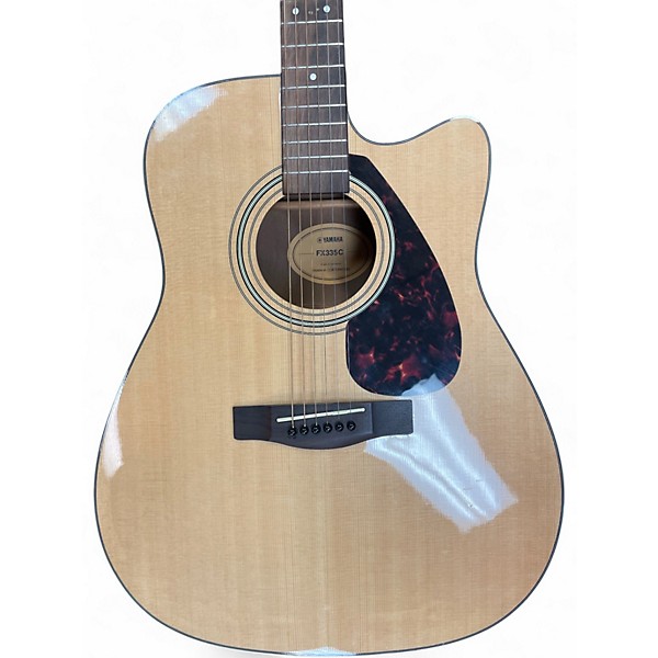 Used Yamaha FX335C Natural Acoustic Electric Guitar