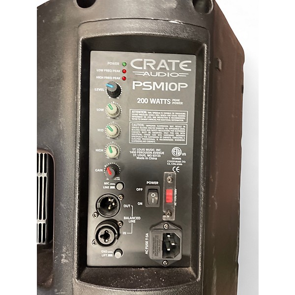 Used Crate PSM10P Powered Speaker