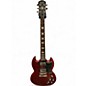 Used Epiphone SG Satin Red Solid Body Electric Guitar thumbnail