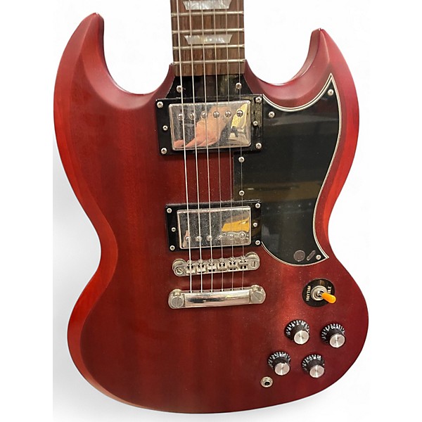 Used Epiphone SG Satin Red Solid Body Electric Guitar