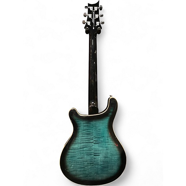 Used PRS SE Hollowbody II Piezo Peacock Blue Burst Hollow Body Electric Guitar