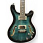 Used PRS SE Hollowbody II Piezo Peacock Blue Burst Hollow Body Electric Guitar