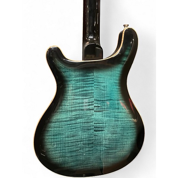 Used PRS SE Hollowbody II Piezo Peacock Blue Burst Hollow Body Electric Guitar