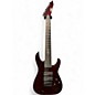 Used ESP LTD SC608B Stephen Carpenter Signature Baritone Red Sparkle Solid Body Electric Guitar thumbnail
